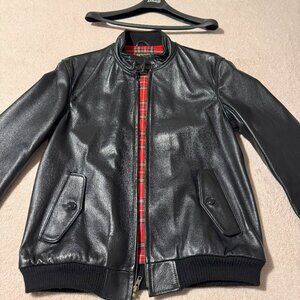 Supreme Schott Plaid Lined Leather Jacket